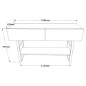Consolle ingresso in legno metallo stile industriale 2 cassetti Etage Catalogo