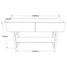 Consolle ingresso in legno metallo stile industriale 2 cassetti Etage Catalogo