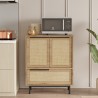 Mobile multiuso credenza cucina scarpiera 3 ante legno 75x36x90cm Thaon Caratteristiche