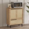 Mobile multiuso credenza cucina scarpiera 3 ante legno 75x36x90cm Thaon Costo