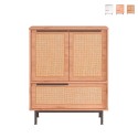 Mobile multiuso credenza cucina scarpiera 3 ante legno 75x36x90cm Thaon Vendita