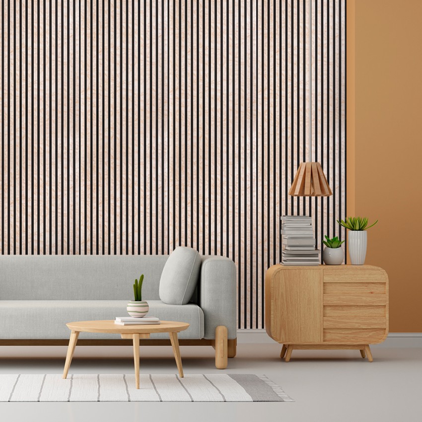  Tabb MR: 4 X Pannello Fonoassorbente Parete 120x60cm Effetto Marmo Rosa 