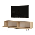 Mobile TV d’appoggio 160x36cm in legno 2 ante effetto rattan Bayeaux Sconti