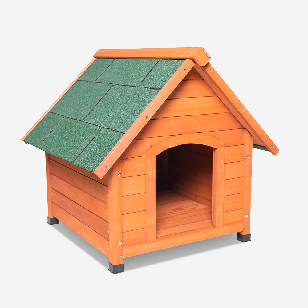 Cuccia legno esterno giardino cani taglia medio piccola 78x88x79 Fritz