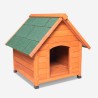 Cuccia cani in legno casetta da esterno taglia media 85x101x85 Linus Promozione