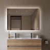 Specchio bagno retroilluminato luci led rettangolare 70x90cm Strokkur L Promozione