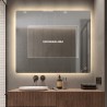 Specchio bagno retroilluminato luci led rettangolare 70x90cm Strokkur L Offerta