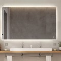 Specchio bagno 130x80cm design retroilluminato luci led Strokkur XXL Promozione