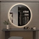 Specchio bagno rotondo 70cm design retroilluminato luci led Rotorua L Promozione