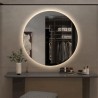 Specchio bagno rotondo 70cm design retroilluminato luci led Rotorua L Promozione
