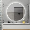 Specchio bagno rotondo 70cm design retroilluminato luci led Rotorua L Sconti