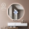 Specchio bagno rotondo 70cm design retroilluminato luci led Rotorua L Offerta