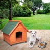 Cuccia cani in legno casetta da esterno taglia media 85x101x85 Linus Vendita