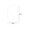 Specchio bagno moderno retroilluminato ovale 50x80cm luci led Konughs M Catalogo