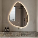Specchio da bagno retroilluminato 60x80cm led design a goccia Vmidur L Offerta