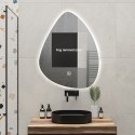 Specchio da bagno retroilluminato 60x80cm led design a goccia Vmidur L Saldi