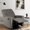 Poltrona relax dondolo reclinabile con rotazione 360 poggiapiedi Anita Scelta
