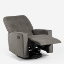 Poltrona relax dondolo reclinabile con rotazione 360 poggiapiedi Anita Caratteristiche