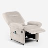 Poltrona relax reclinabile massaggiante USB con poggiapiedi Noemi Prezzo