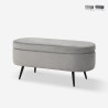 Pouf contenitore poggiapiedi in velluto panca ingresso design Renoir Vendita