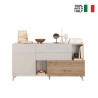 Madia cucina soggiorno 2 ante 2 cassetti legno bianco 181x42x94cm Kamie Modello