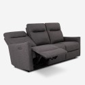 Divano 3 posti relax elettrico reclinabile 2 USB in similpelle Jovit Prezzo