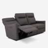Divano 3 posti relax elettrico reclinabile 2 USB in similpelle Jovit Prezzo