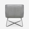 Poltrona chaise lounge design moderno minimalista in velluto Dumas Stock