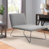 Poltrona chaise lounge design moderno minimalista in velluto Dumas Offerta