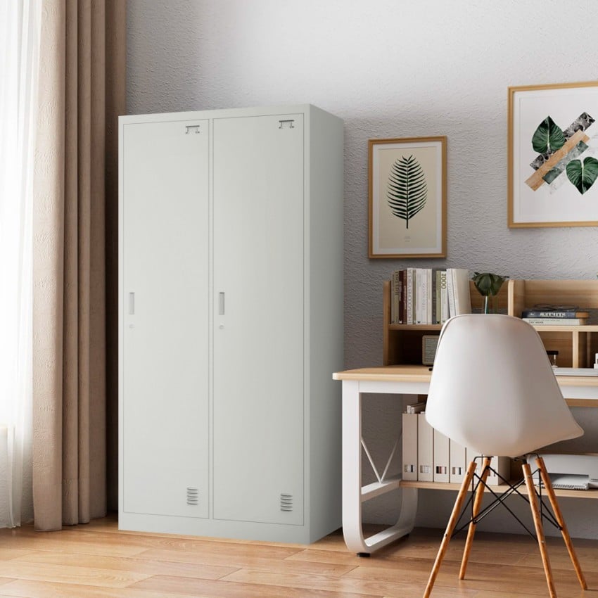 Fuji : Casier de vestiaire en métal à 2 portes avec serrure