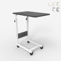 Tavolino da divano letto 40x60cm altezza regolabile 4 ruote Endy Offerta