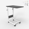Tavolino da divano letto 40x60cm altezza regolabile 4 ruote Endy Offerta