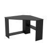 Scrivania angolare nero 80x80x73cm ufficio studio salvaspazio Newman Vendita