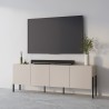 Mobile porta TV soggiorno 4 ante beige design moderno 200x40x69cm Givre Saldi