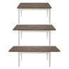 Tavolo pranzo allungabile 90x160-240 legno rovere bianco classico Guilhem Saldi