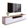 Mobile TV 180cm soggiorno design moderno 3 ante bianco legno Nirrat Vendita