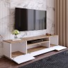 Mobile TV 180cm soggiorno design moderno 3 ante bianco legno Nirrat Offerta