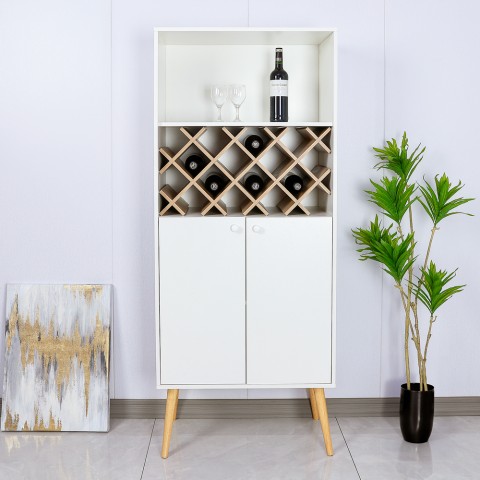 Mobile bar credenza cucina soggiorno 2 ante stile nordico Ulbster Promozione