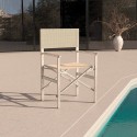 4 Sedie spiaggia mare pieghevole portatile alluminio textilene Regista Gold Costo