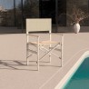 4 Sedie spiaggia mare pieghevole portatile alluminio textilene Regista Gold Costo