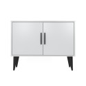 Credenza madia soggiorno bianca moderna 2 ante mobile ingresso Corduiso Stock