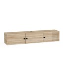 Mobile TV sospeso in legno bianco design moderno 150x32x28cm Leo Sconti