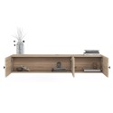 Mobile TV sospeso in legno bianco design moderno 150x32x28cm Leo Caratteristiche