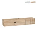 Mobile TV sospeso in legno bianco design moderno 150x32x28cm Leo Promozione