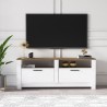 Mobile porta TV soggiorno bianco e legno stile classico 2 ante Grado Catalogo