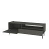 Mobile TV soggiorno design minimal moderno nero 2 ante 153x35x50cm Leroy Saldi