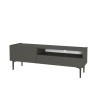 Mobile TV soggiorno design minimal moderno nero 2 ante 153x35x50cm Leroy Vendita