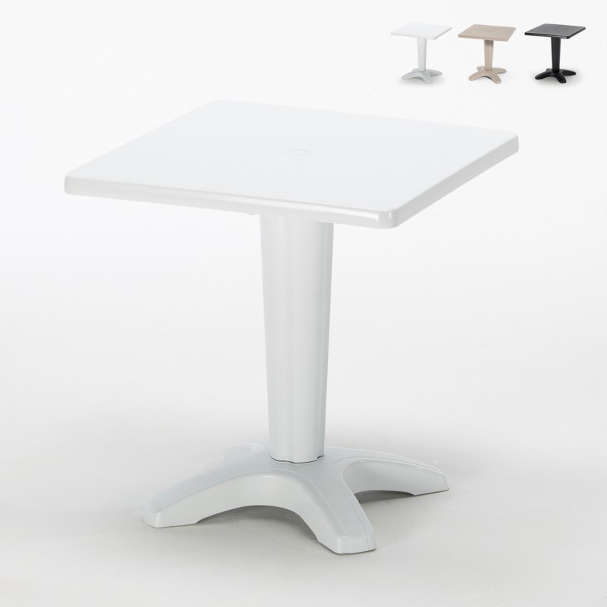 Tavolino Grand Soleil Zavor quadrato polipropilene bar esterno 70x70 Catalogo
