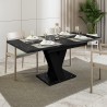 Tavolo cucina 80x120-160cm allungabile moderno nero effetto marmo Masiv Royal Catalogo