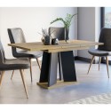 Tavolo cucina moderno allungabile 90x120-160cm in legno rovere nero Mufo Catalogo